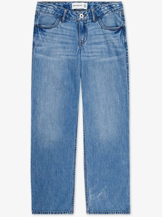 Zdjęcie produktu Jeansy Straight Leg Abercrombie & Fitch granatowy