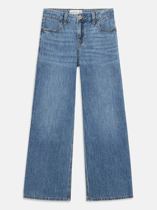 Zdjęcie produktu Jeansy Straight Leg Abercrombie & Fitch niebieski denim