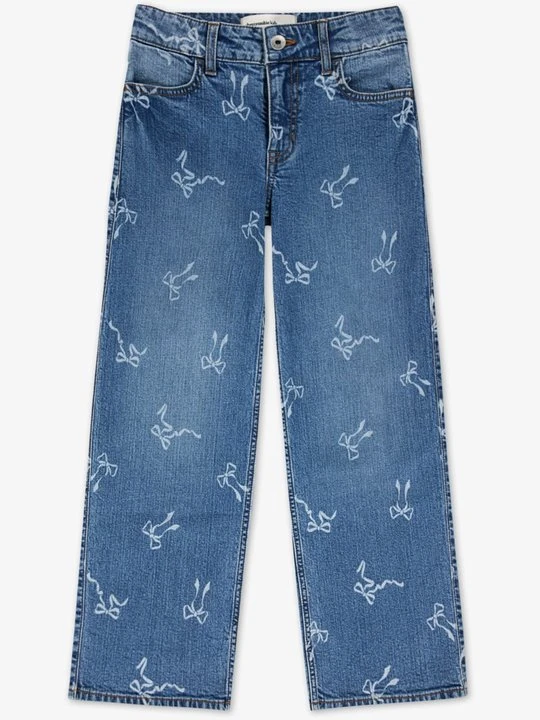 Zdjęcie produktu Jeansy Straight Leg Abercrombie & Fitch granatowy melanż
