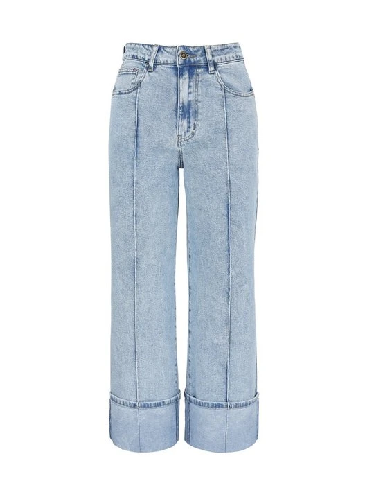 Zdjęcie produktu Jeansy Straight Leg Anna Field By Zalando jasnoniebieski denim