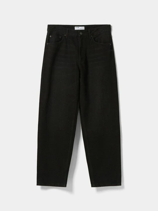 Zdjęcie produktu Jeansy Straight Leg Bershka czarny