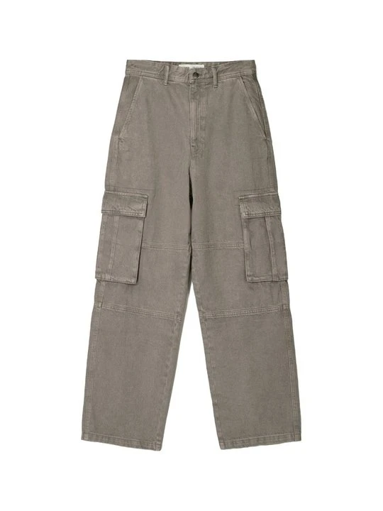 Zdjęcie produktu Jeansy Straight Leg Bershka szary