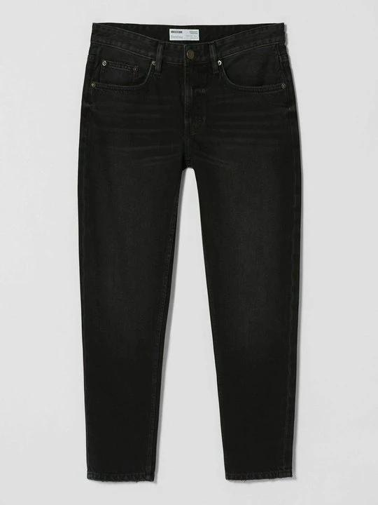 Zdjęcie produktu Jeansy Straight Leg Bershka czarny