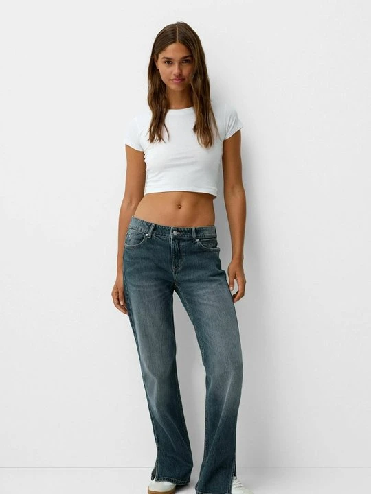 Zdjęcie produktu Jeansy Straight Leg Bershka
