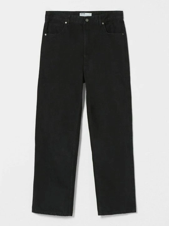 Zdjęcie produktu Jeansy Straight Leg Bershka czarny