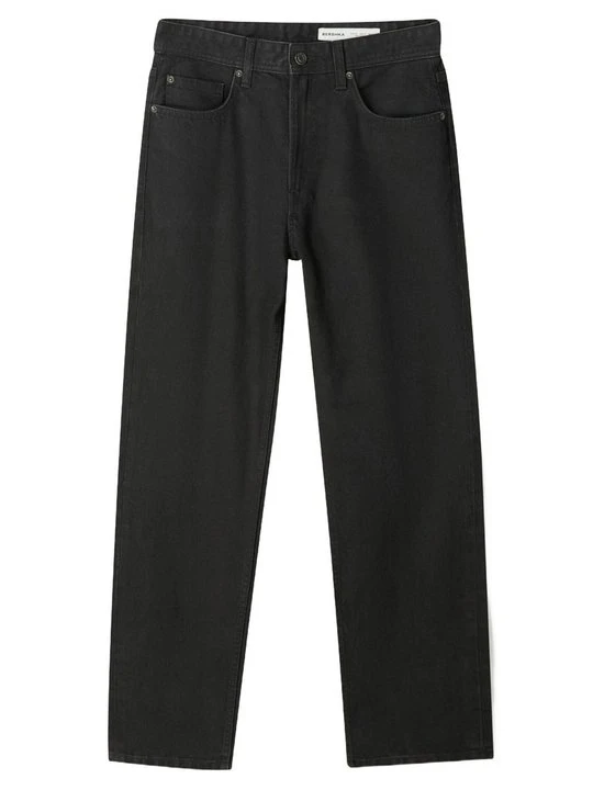 Zdjęcie produktu Jeansy Straight Leg Bershka czarny