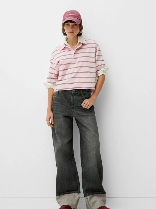 Zdjęcie produktu Jeansy Straight Leg Bershka