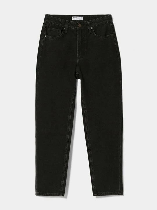 Zdjęcie produktu Jeansy Straight Leg Bershka czarny