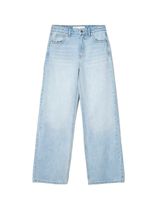 Zdjęcie produktu Jeansy Straight Leg Bershka jasnoniebieski denim