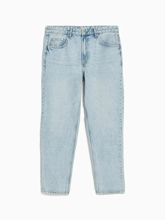 Zdjęcie produktu Jeansy Straight Leg Bershka jasnoniebieski