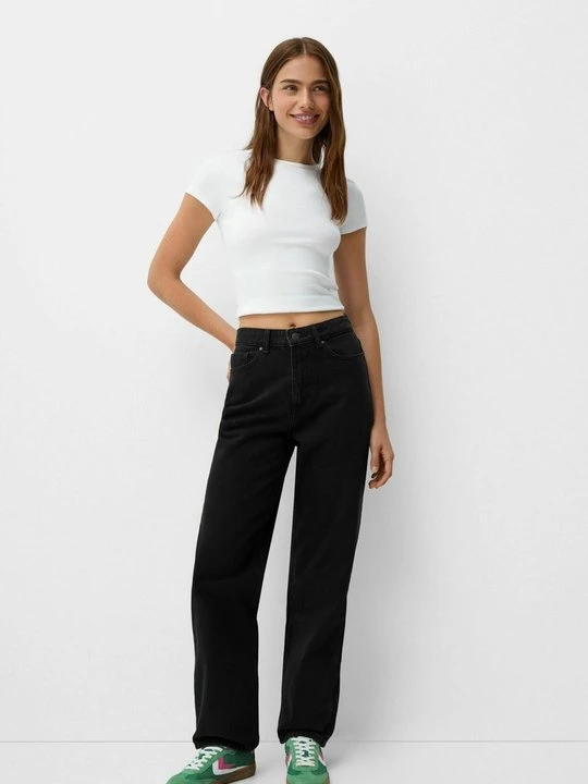 Zdjęcie produktu Jeansy Straight Leg Bershka
