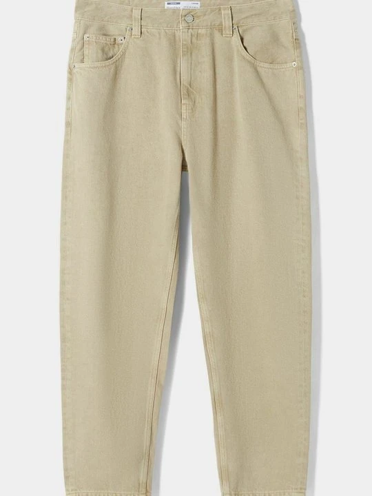 Zdjęcie produktu Jeansy Straight Leg Bershka brązowy