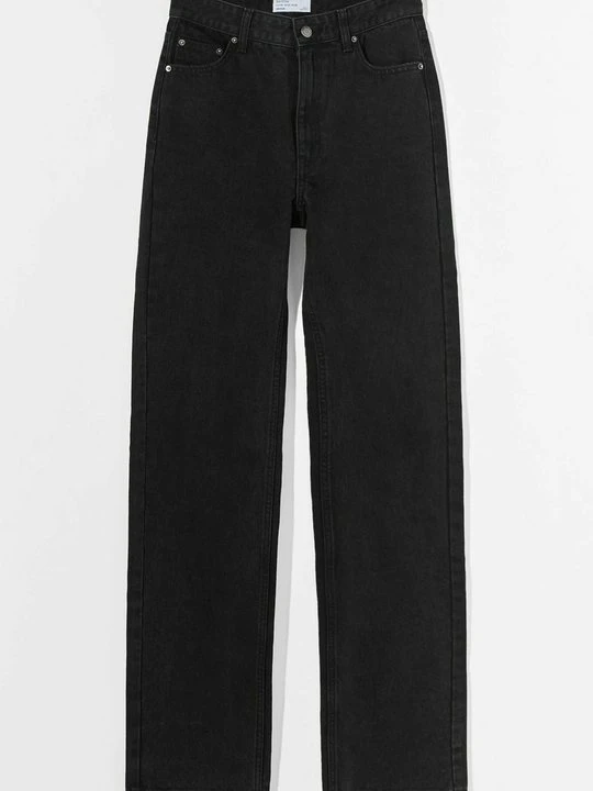 Zdjęcie produktu Jeansy Straight Leg Bershka czarny