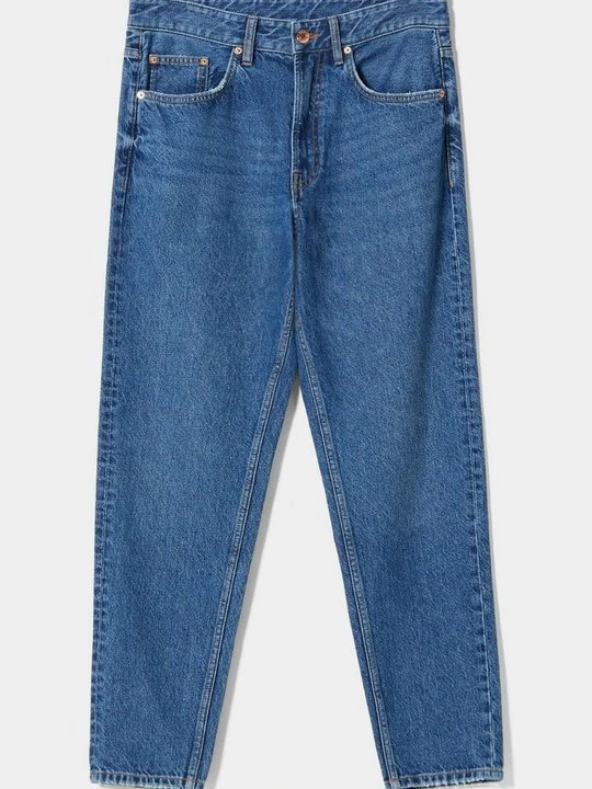 Zdjęcie produktu Jeansy Straight Leg Bershka granatowy