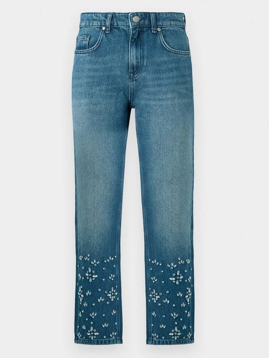 Zdjęcie produktu Jeansy Straight Leg Bruuns Bazaar niebieski