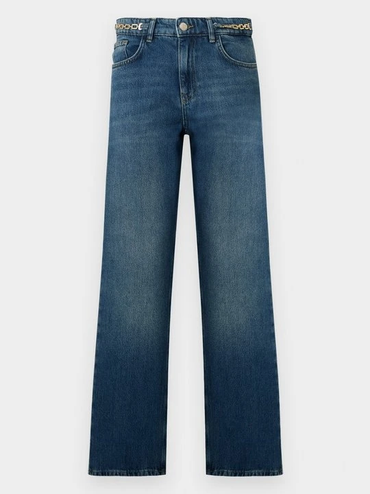 Zdjęcie produktu Jeansy Straight Leg Bruuns Bazaar niebieski denim