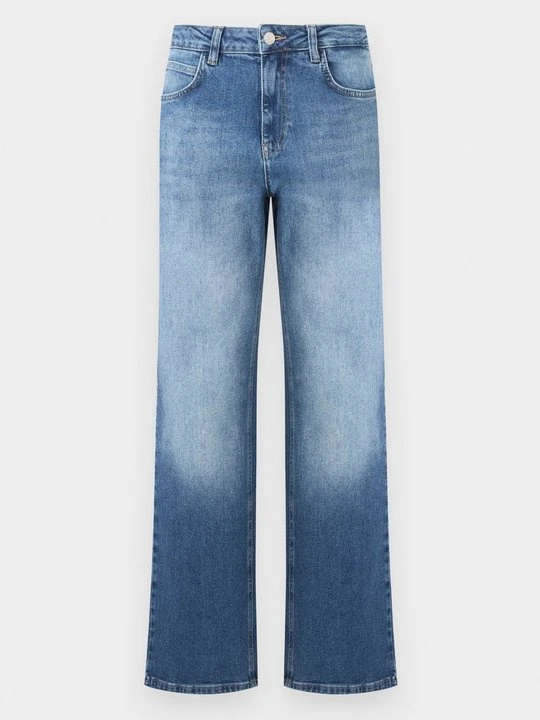 Zdjęcie produktu Jeansy Straight Leg Bruuns Bazaar niebieski