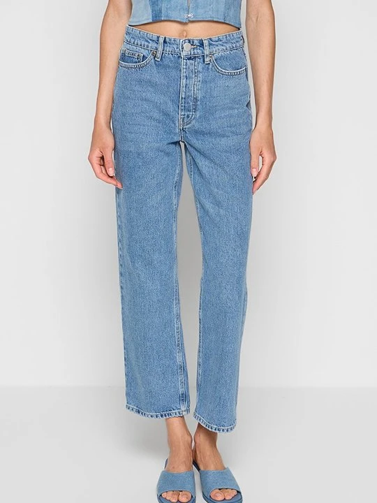 Zdjęcie produktu Jeansy Straight Leg By Malene Birger jasnoniebieski