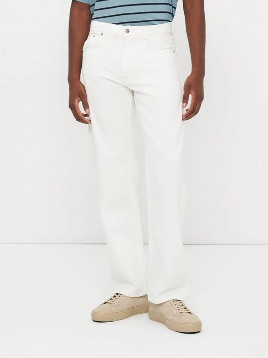 Zdjęcie produktu Jeansy Straight Leg Calvin Klein Jeans biały