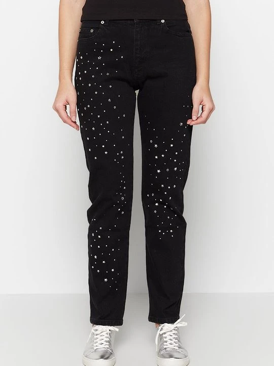Zdjęcie produktu Jeansy Straight Leg Chiara Ferragni czarny