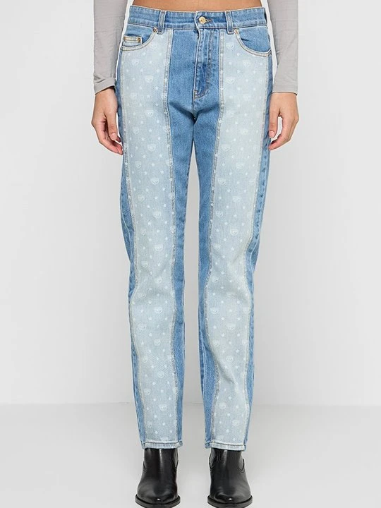 Zdjęcie produktu Jeansy Straight Leg Chiara Ferragni niebieski
