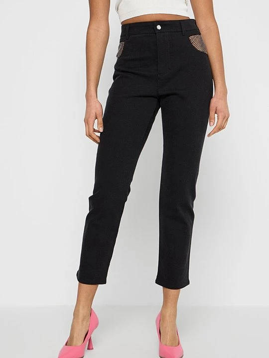 Zdjęcie produktu Jeansy Straight Leg Chiara Ferragni czarny
