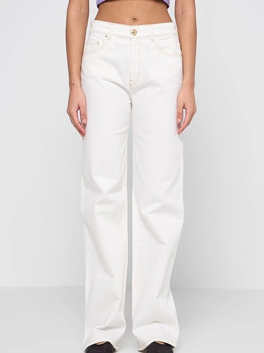 Zdjęcie produktu Jeansy Straight Leg Chiara Ferragni biały