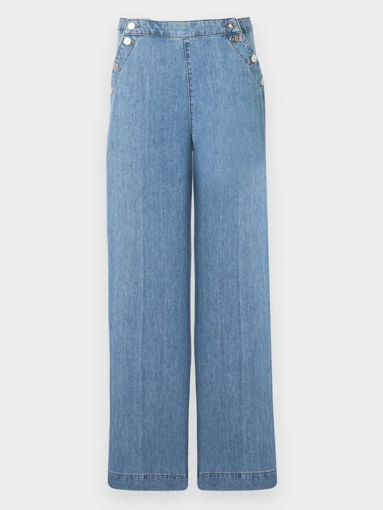 Zdjęcie produktu Jeansy Straight Leg CLAUDIE PIERLOT jasnoniebieski denim