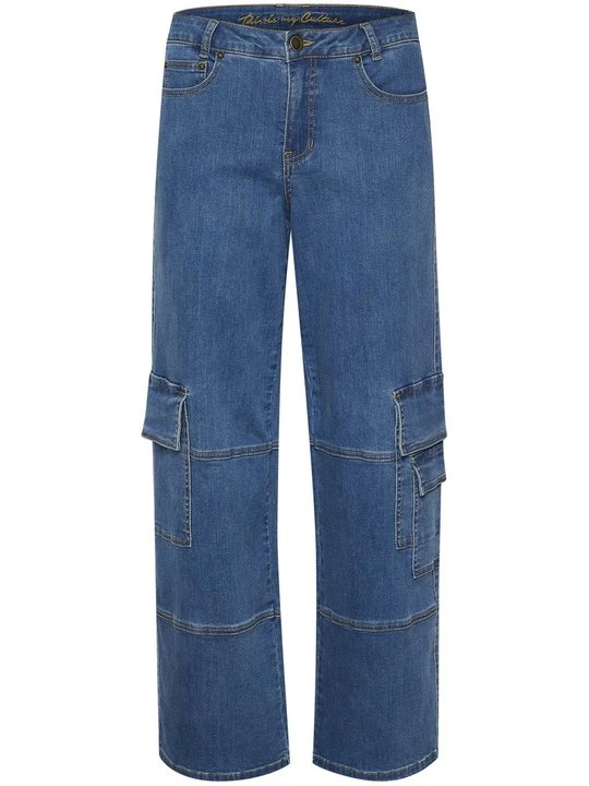 Zdjęcie produktu Jeansy Straight Leg Culture niebieski denim