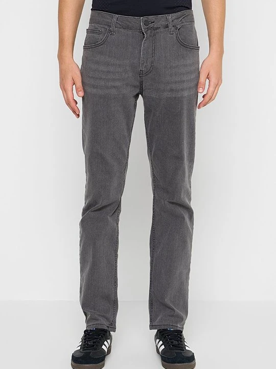 Zdjęcie produktu Jeansy Straight Leg DeFacto antracytowy