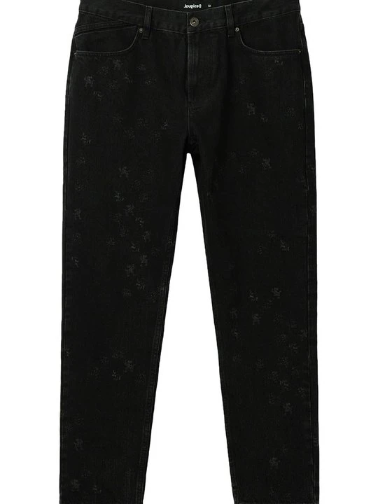 Zdjęcie produktu Jeansy Straight Leg Desigual czarny