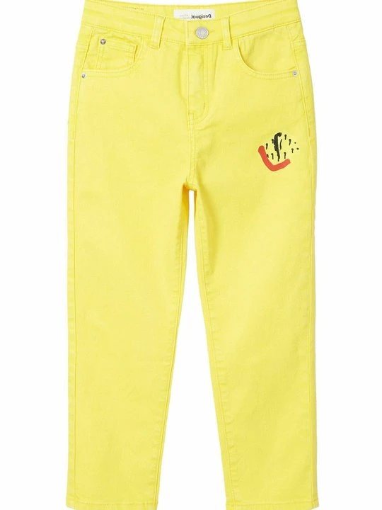 Zdjęcie produktu Jeansy Straight Leg Desigual żółty