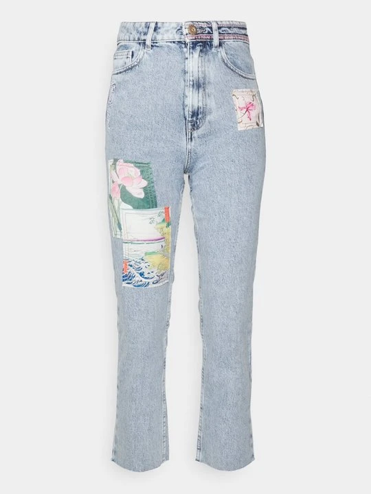 Zdjęcie produktu Jeansy Straight Leg Desigual niebieski denim