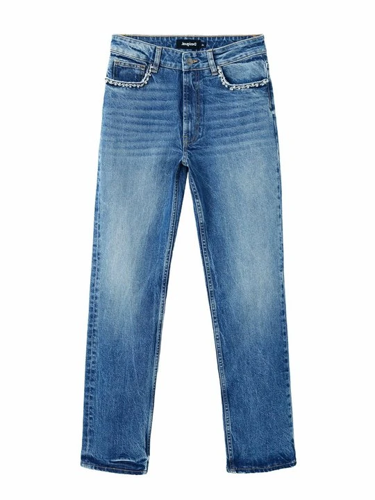 Zdjęcie produktu Jeansy Straight Leg Desigual niebieski