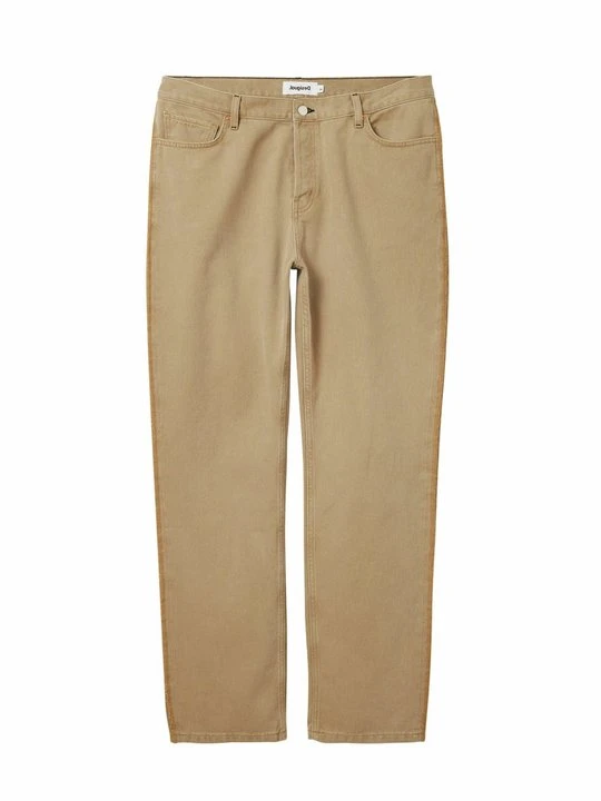 Zdjęcie produktu Jeansy Straight Leg Desigual brązowy