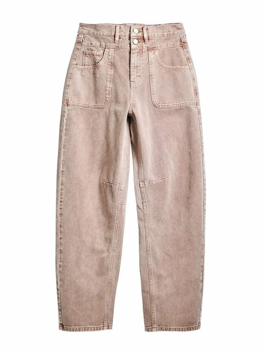 Zdjęcie produktu Jeansy Straight Leg Desigual brązowy