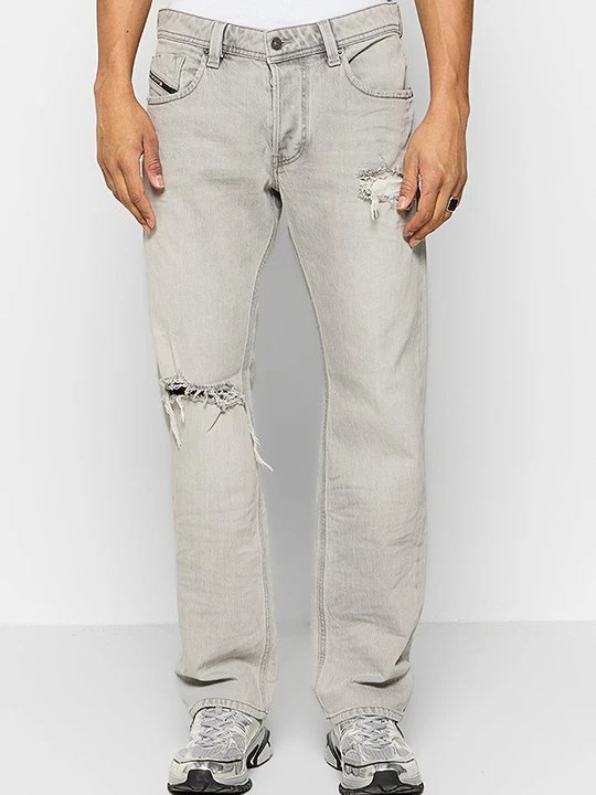 Zdjęcie produktu Jeansy Straight Leg Diesel jasnoszary