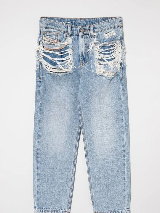 Zdjęcie produktu Jeansy Straight Leg Diesel niebieski