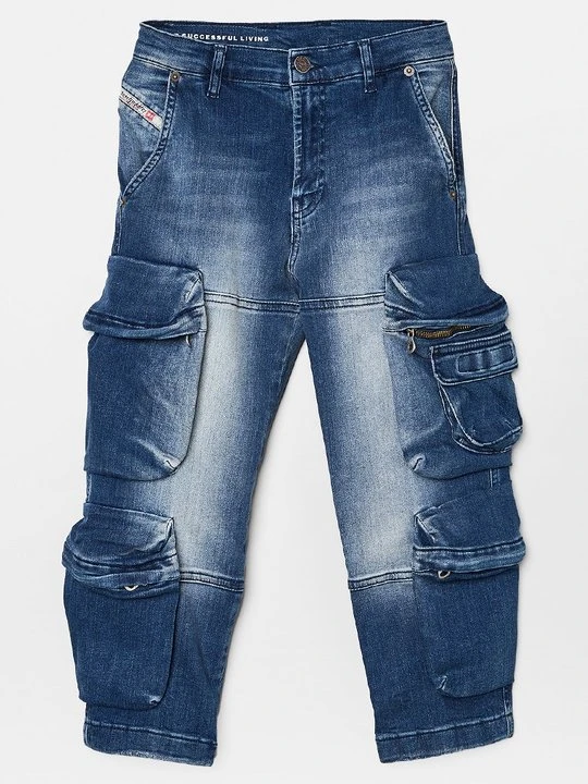 Zdjęcie produktu Jeansy Straight Leg Diesel niebieski denim