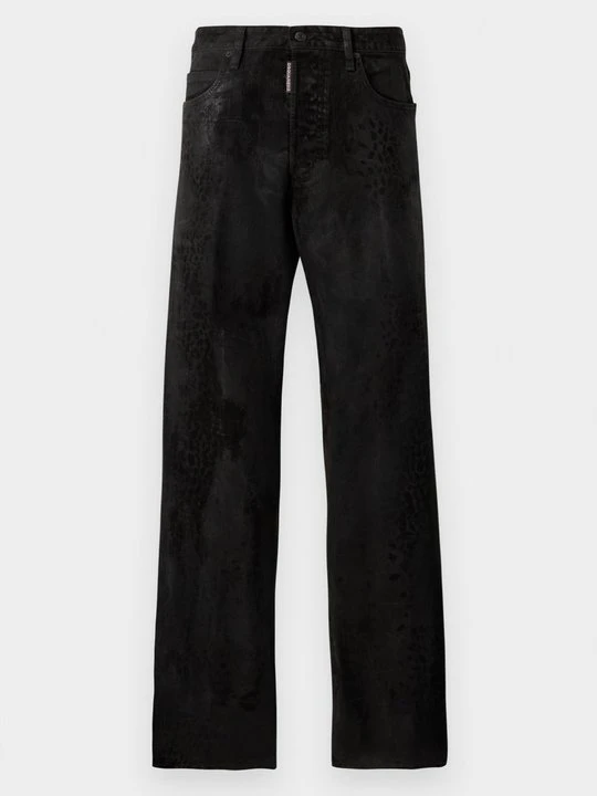 Zdjęcie produktu Jeansy Straight Leg Dsquared2 ciemnobrązowy