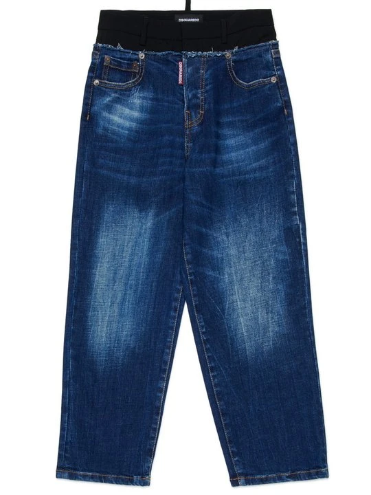 Zdjęcie produktu Jeansy Straight Leg Dsquared2 niebieski