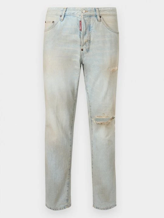 Zdjęcie produktu Jeansy Straight Leg Dsquared2 jasnoniebieski denim