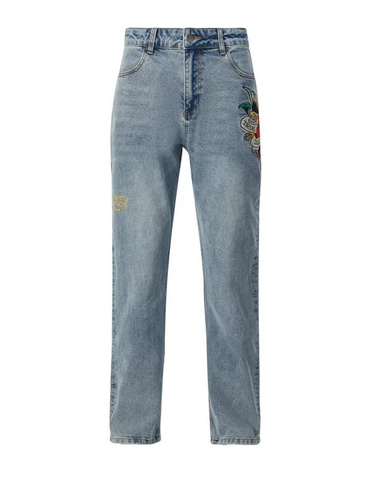 Zdjęcie produktu Jeansy Straight Leg Ed Hardy jasnoniebieski