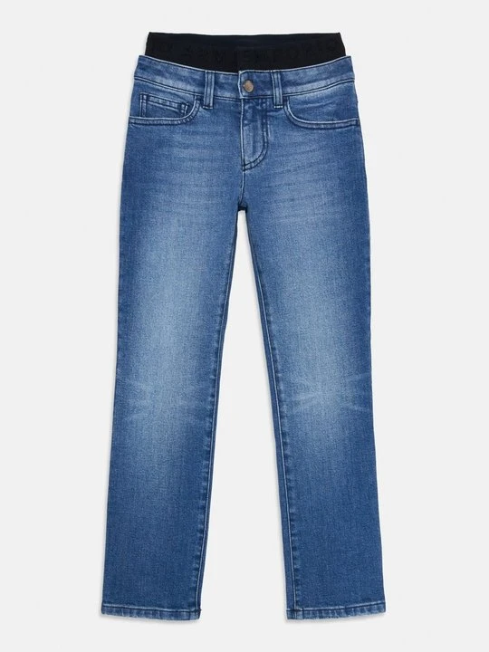 Zdjęcie produktu Jeansy Straight Leg Emporio Armani niebieski