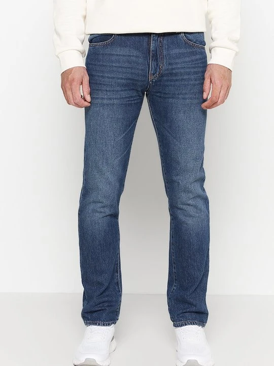 Zdjęcie produktu Jeansy Straight Leg Emporio Armani niebieski