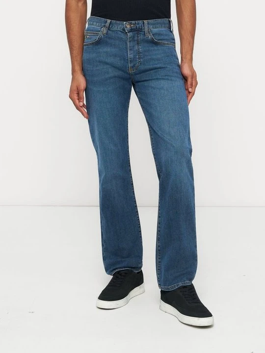 Zdjęcie produktu Jeansy Straight Leg Emporio Armani granatowy melanż