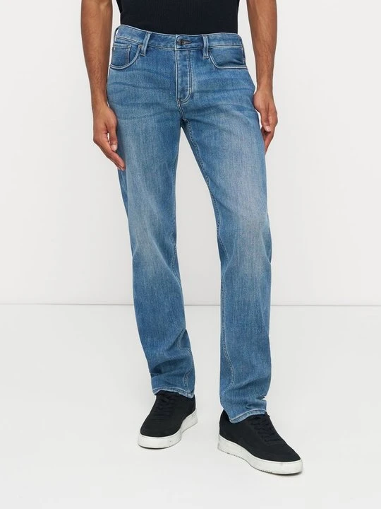 Zdjęcie produktu Jeansy Straight Leg Emporio Armani niebieski denim