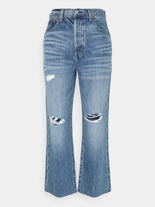Zdjęcie produktu Jeansy Straight Leg Ética przecierany denim