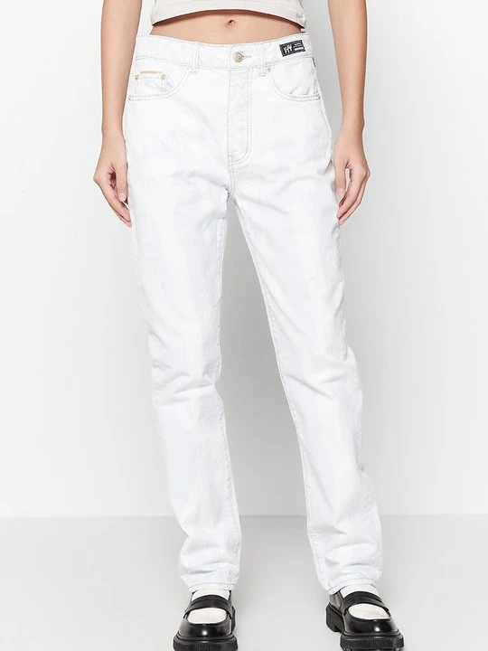 Zdjęcie produktu Jeansy Straight Leg Eytys biały