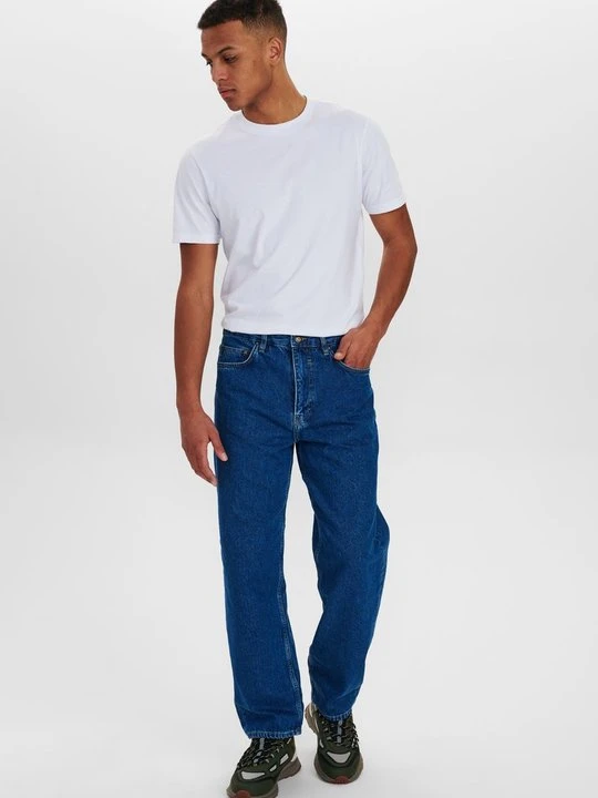 Zdjęcie produktu Jeansy Straight Leg GABBA niebieski denim